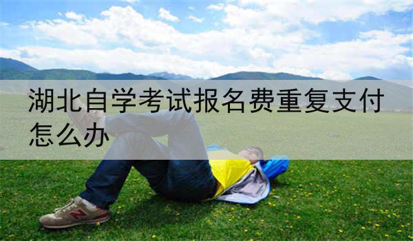 湖北自学考试报名费重复支付怎么办