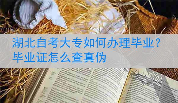 湖北自考大专如何办理毕业？毕业证怎么查真伪