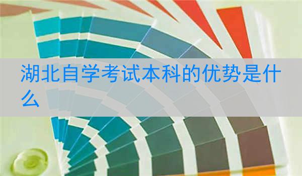 湖北自学考试本科的优势是什么