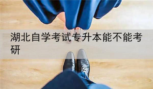 湖北自学考试专升本能不能考研
