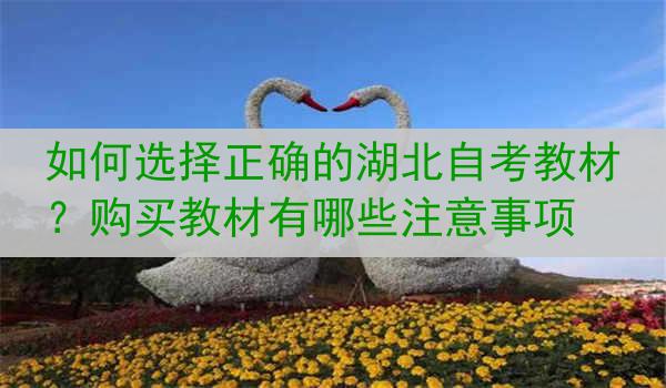 如何选择正确的湖北自考教材？购买教材有哪些注意事项