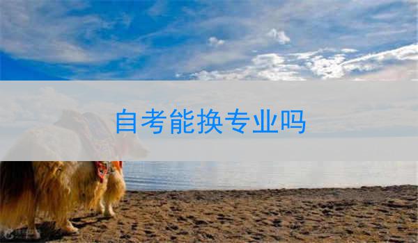 自考能换专业吗