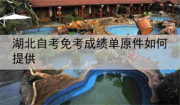 湖北自考免考成绩单原件如何提供