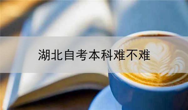 湖北自考本科难不难