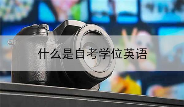 什么是自考学位英语