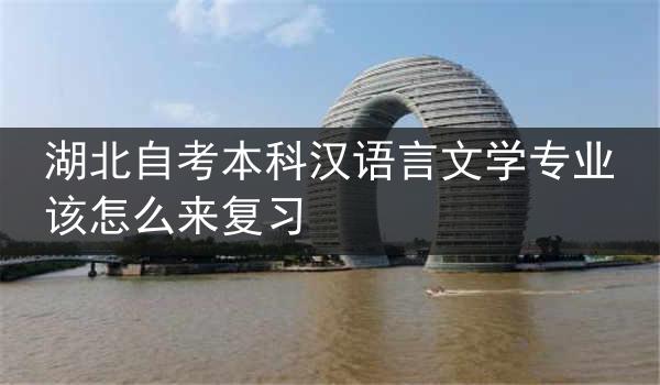 湖北自考本科汉语言文学专业该怎么来复习