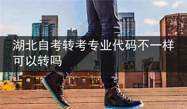 湖北自考转考专业代码不一样可以转吗