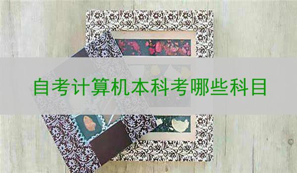 自考计算机本科考哪些科目