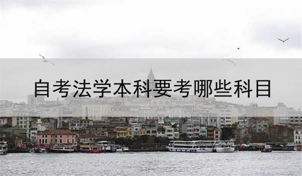 自考法学本科要考哪些科目