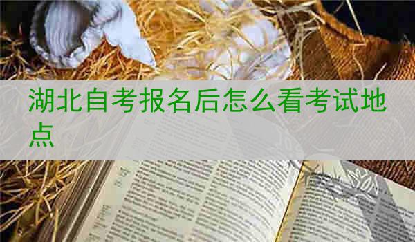 湖北自考报名后怎么看考试地点