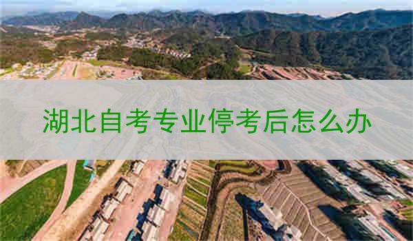 湖北自考专业停考后怎么办