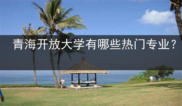 青海开放大学有哪些热门专业？
