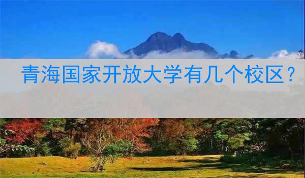 青海国家开放大学有几个校区？