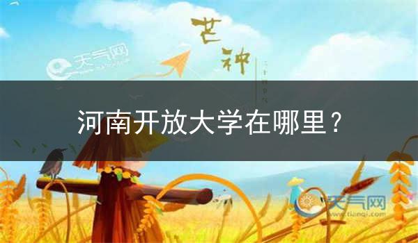 河南开放大学在哪里？