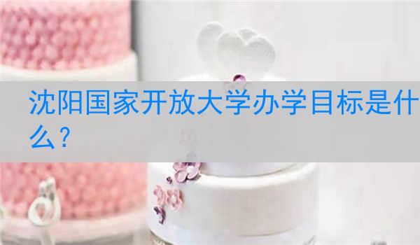 沈阳国家开放大学办学目标是什么？