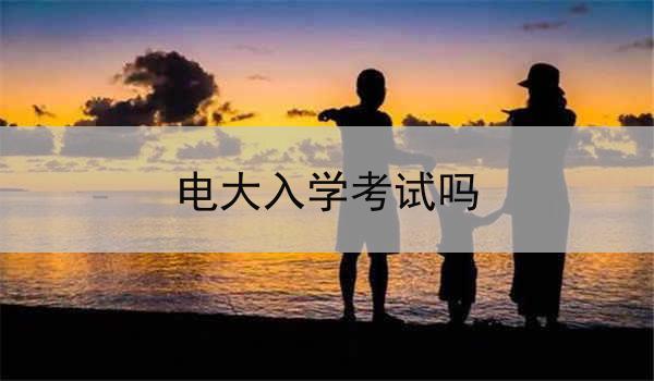 电大入学考试吗