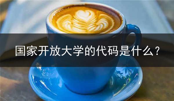 国家开放大学的代码是什么？