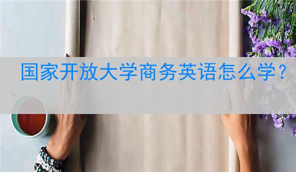 国家开放大学商务英语怎么学？