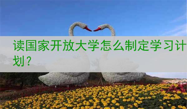 读国家开放大学怎么制定学习计划？