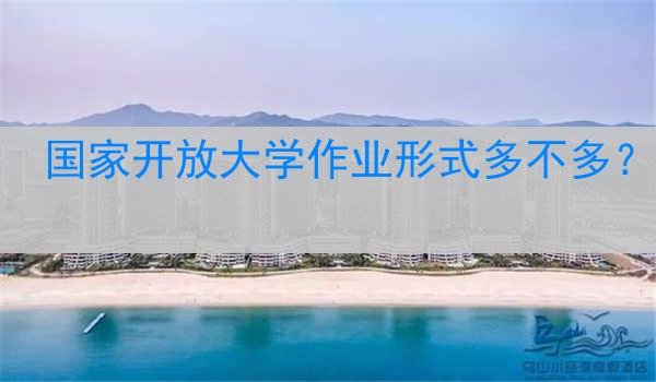 国家开放大学作业形式多不多？