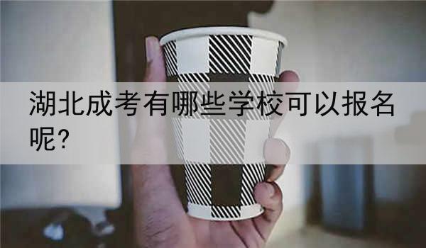 湖北成考有哪些学校可以报名呢?