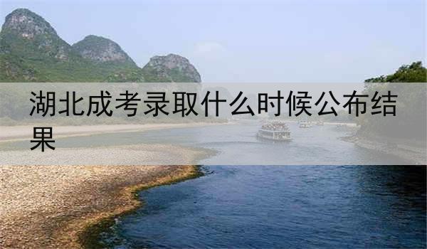 湖北成考录取什么时候公布结果