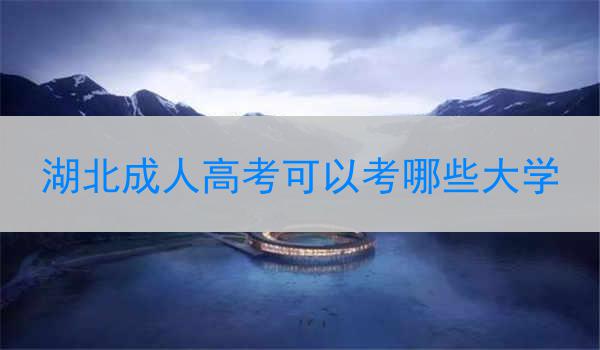 湖北成人高考可以考哪些大学