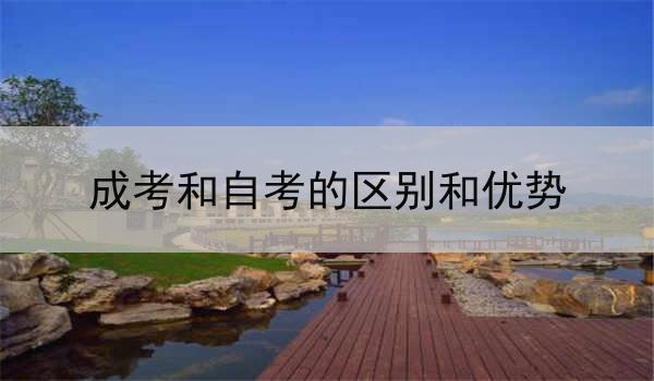 成考和自考的区别和优势