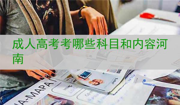 成人高考考哪些科目和内容河南