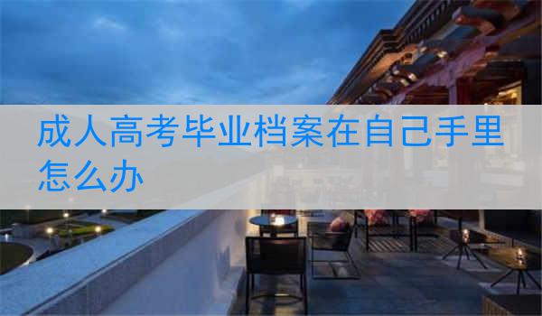 成人高考毕业档案在自己手里怎么办
