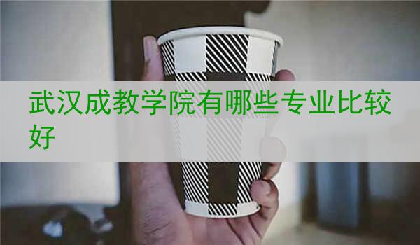 武汉成教学院有哪些专业比较好