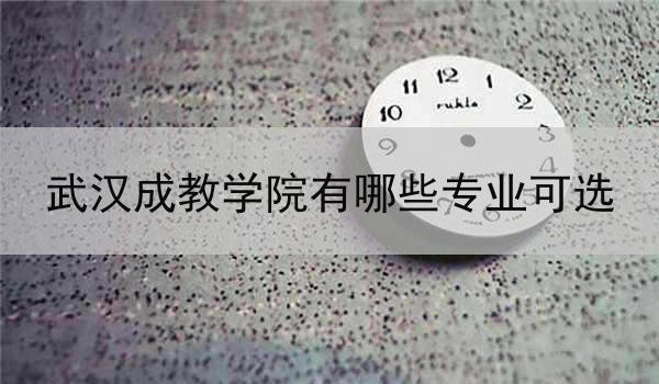 武汉成教学院有哪些专业可选