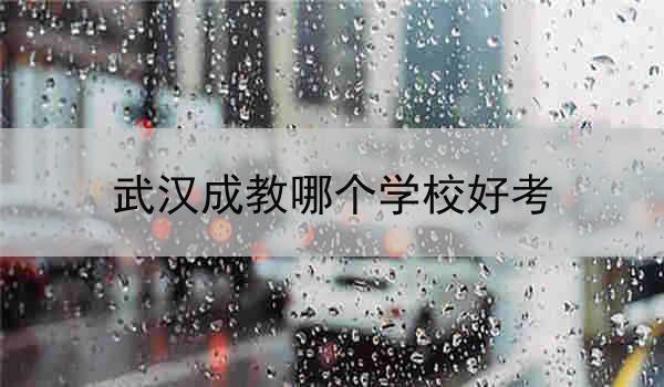 武汉成教哪个学校好考