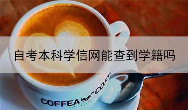 自考本科学信网能查到学籍吗