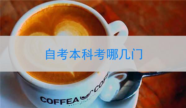 自考本科考哪几门