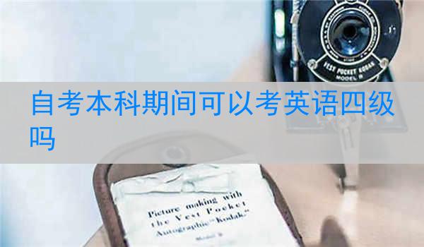 自考本科期间可以考英语四级吗