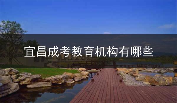 宜昌成考教育机构有哪些
