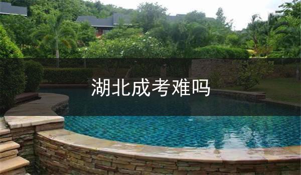 湖北成考难吗