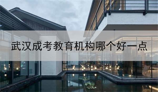 武汉成考教育机构哪个好一点