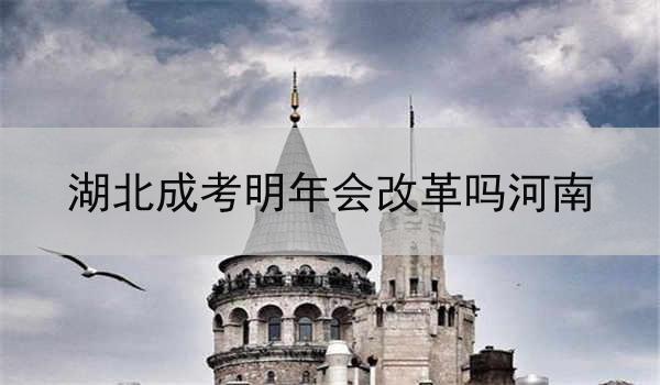 湖北成考明年会改革吗河南