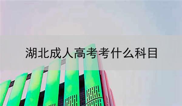 湖北成人高考考什么科目