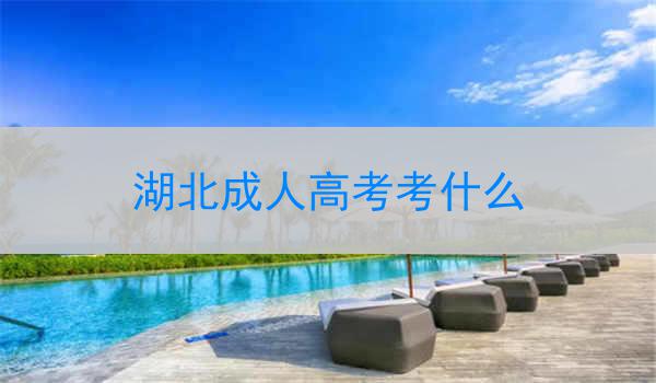 湖北成人高考考什么