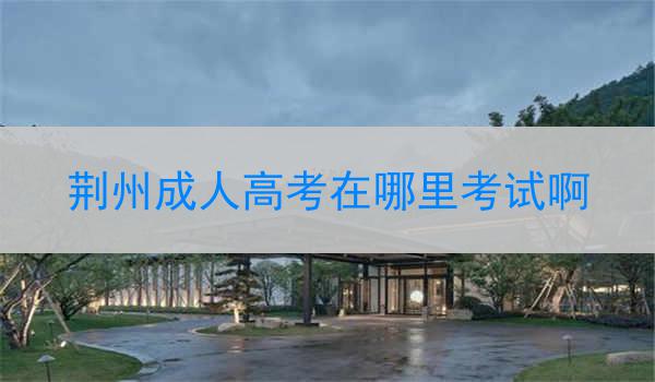 荆州成人高考在哪里考试啊