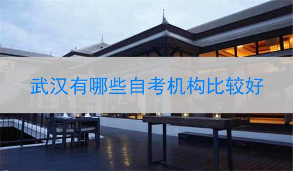 武汉有哪些自考机构比较好