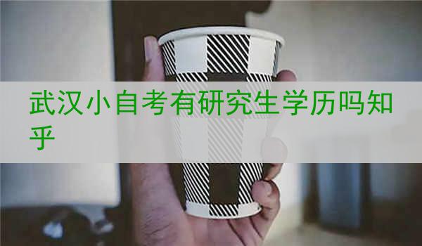 武汉小自考有研究生学历吗知乎