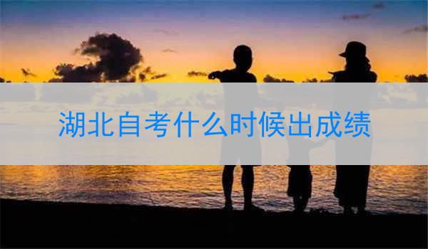 湖北自考什么时候出成绩