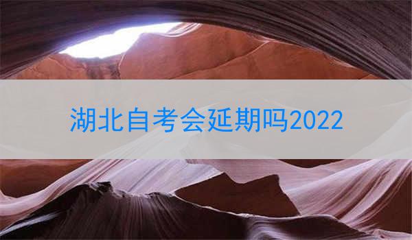 湖北自考会延期吗2022
