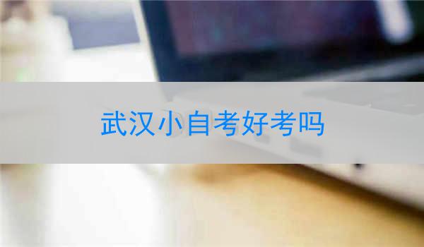 武汉小自考好考吗