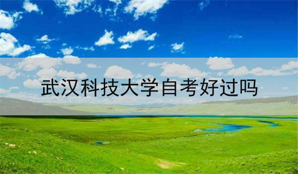 武汉科技大学自考好过吗