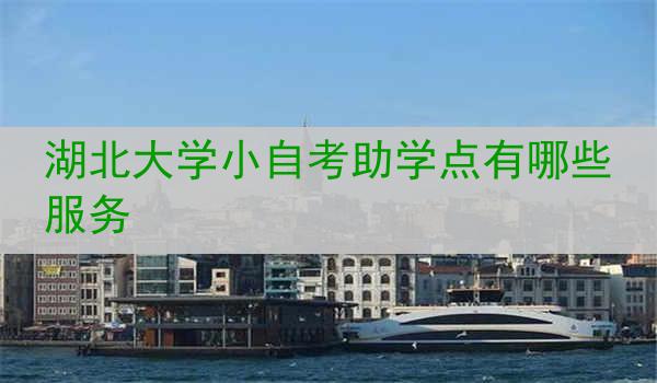 湖北大学小自考助学点有哪些服务